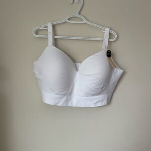 4XL Truekind Supportive Comfort Wireless Shaping Bra WHITE NWT
